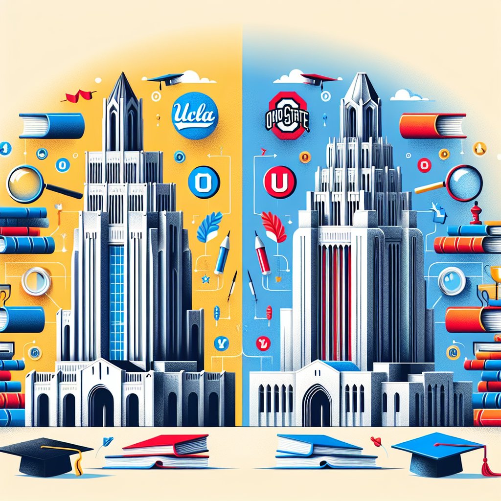 Featured image for UCLA vs Ohio State: How Two Powerhouse Universities Stack Up - College choice dilemma? See how UCLA and Ohio State compare on academics, athletics, and vibe in thi